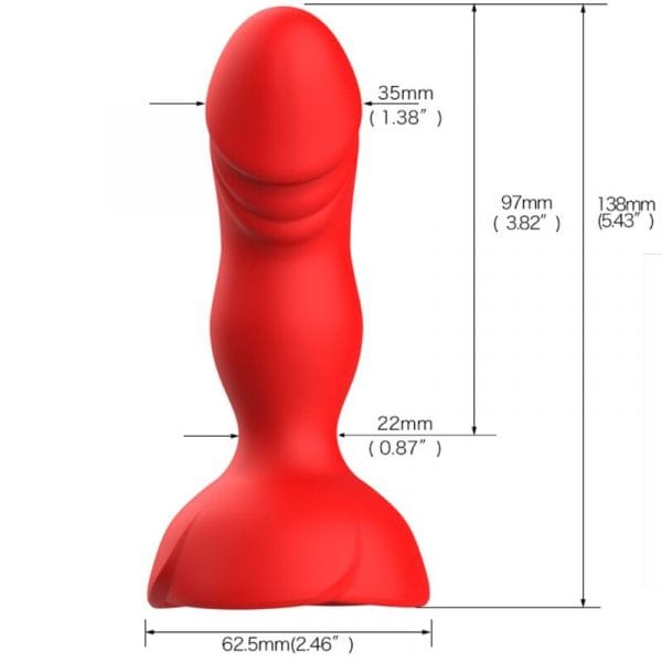 img_183268_b5f7f4905e42ea7996c500ccf4bd975b_1.jpg ARMONY - EXTREME A BLOOM ROSA VIBRADOR PLUG ANAL CONTROL REMOTO ROJO
