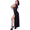 img_183367_464bee841a46cc3d2edd8e86f009423a_1.jpg CHILIROSE - CR 4685 VESTIDO LARGO CON CAPUCHA NEGRO S