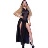 img_183368_1a098c49b7b81747f1fe24f0a65778de_1.jpg CHILIROSE - CR 4685 VESTIDO LARGO CON CAPUCHA NEGRO S