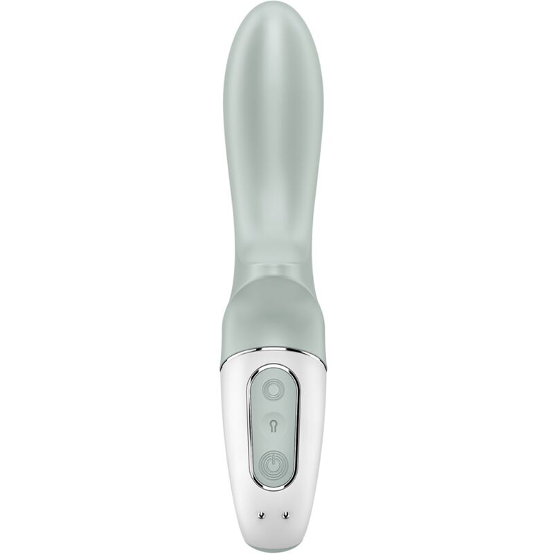 SATISFYER - AIR PUMP BOOTY 3 VIBRADOR ANAL INFLABLE VERDE GRIS
