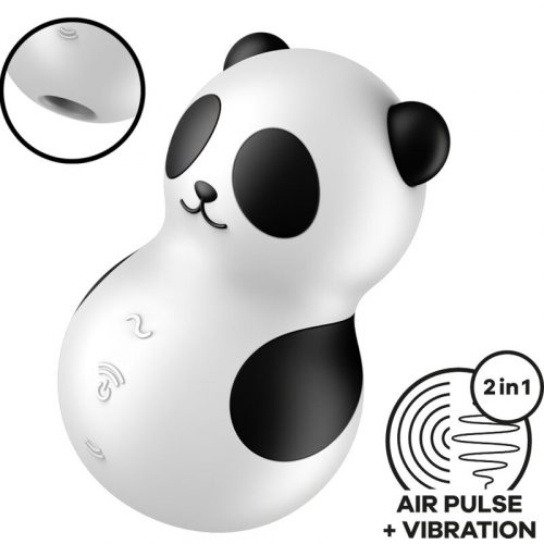 img_183978_1ba4bd1061857477972e011ec84f25eb_1.jpg SATISFYER - POCKET PANDA ESTIMULADOR  VIBRADOR BLANCO Y NEGRO