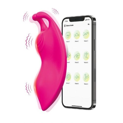 img_184516_625edc286823522e057296f7abb32418_1.jpg ARMONY - HONEYBEE WEARABLE PANTIES VIBRATOR G-SPOT FUCHSIA - FREE APP