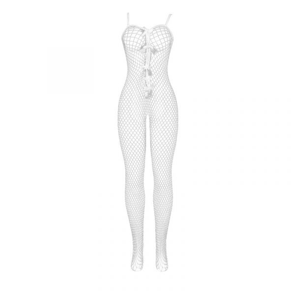img_184694_876a3ac0ad2de7d5ce237c88c1ca0e6b_1.jpg SUBBLIME - 951740 BODYSTOCKING CROTCHLESS DE REJILLA CON LAZOS BLANCO TALLA ÚNICA