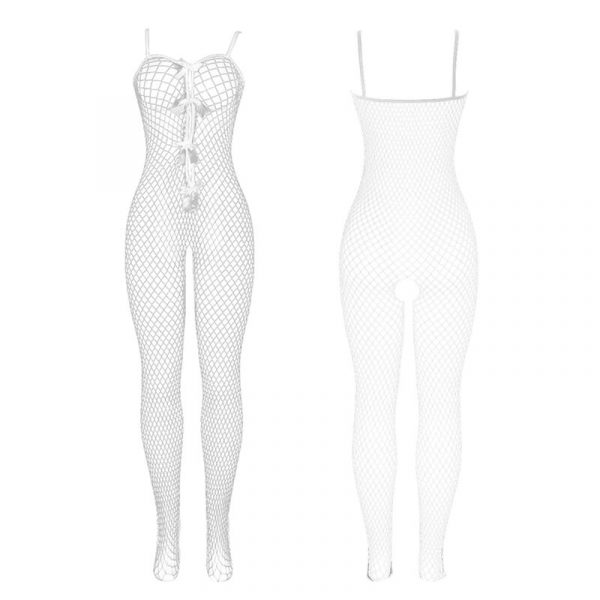 img_184695_b70d82ce9311ad773d7d7dc454ace7ce_1.jpg SUBBLIME - 951740 BODYSTOCKING CROTCHLESS DE REJILLA CON LAZOS BLANCO TALLA ÚNICA