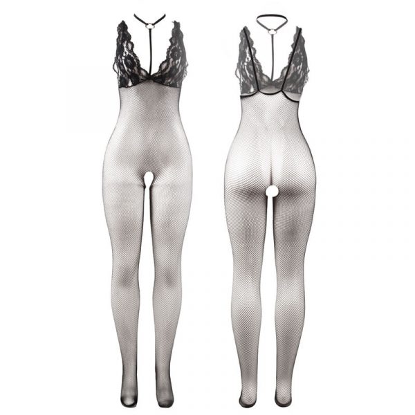 img_184871_e8a20a87db94176f216d12fb0849cf93_1.jpg SUBBLIME - 951993 BODYSTOCKING CROTCHLESS DE REJILLA TRANSPARENTE NEGRO TALLA ÚNICA