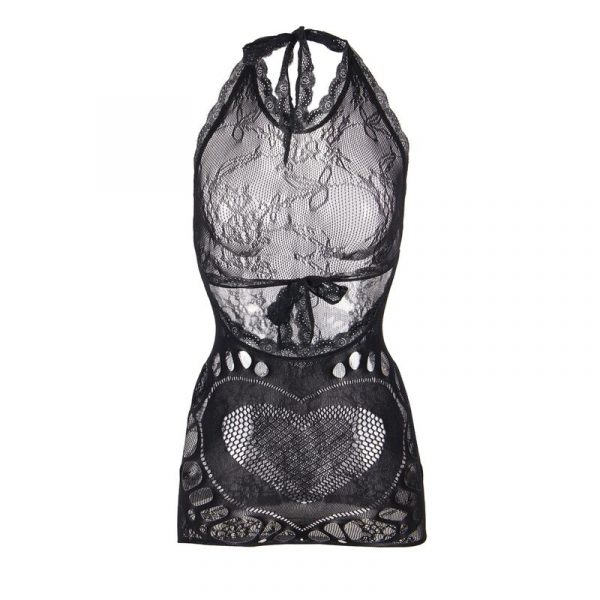 img_184920_73d6f1e6dee58e217d6e156af9eab7e1_1.jpg SUBBLIME - 952075 VESTIDO CORTO DE REJILLA CON ESPALDA DESCUBIERTA Y DETALLE DE CORAZÓN NEGRO TALLA ÚNICA