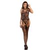 img_184986_284b37ea39ff681714036d48c1028f84_1.jpg SUBBLIME - 952136 BODYSTOCKING CROTCHLESS DE REJILLA CON DETALLES FLORALES Y CUELLO HALTER NEGRO TALLA ÚNICA
