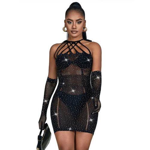 img_185083_3b9f114cc92b455046ae8e7ed77c943d_1.jpg SUBBLIME - 952235 VESTIDO DE REJILLA CON BRILLANTES NEGRO TALLA ÚNICA