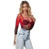 img_185111_285fe536a5fffa816b22da46bebcb4ab_1.jpg SUBBLIME - 952259 VESTIDO DE REJILLA ELÁSTICO MANGA LARGA DEGRADADO ROJO Y NEGRO TALLA ÚNICA