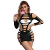 img_185117_393e334bac99ec40ec3889e9bfb8a0bb_1.jpg SUBBLIME - 952266 VESTIDO DE REJILLA ELÁSTICO MANGA LARGA NEGRO TALLA ÚNICA