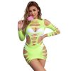 img_185144_acdefc437488045638fd2fdd4f0525ac_1.jpg SUBBLIME - 952280 VESTIDO DE REJILLA ELÁSTICO MANGA LARGA VERDE TALLA ÚNICA