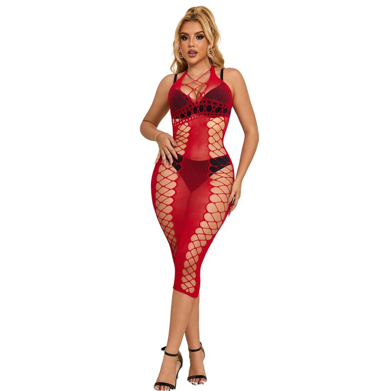 img_185172_7a56656d60f7d2ed88fd3b3a6ed18bac_1.jpg SUBBLIME - 952327 VESTIDO DE REJILLA LARGO ROJO TALLA ÚNICA