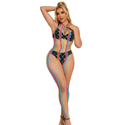 img_185203_3d5a4e1742cf86a37a322cac19db8eb8_1.jpg SUBBLIME - 952358 BODYSTOCKING DE REJILLA CUELLO HALTER ARCOIRIS XS/M