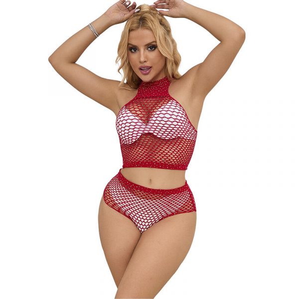 img_185260_b5ace7673982d4a726ff5ef1bd15fc7b_1.jpg SUBBLIME - 952402 SET DE REJILLA CON BRILLANTES ROJO TALLA ÚNICA