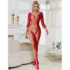img_185266_6681f4a477446963265839d0011d1f4d_1.jpg SUBBLIME - 952419 BODYSTOCKING DE REJILLA CON DIAMANTES MANGA LARGA ROJO XS/M