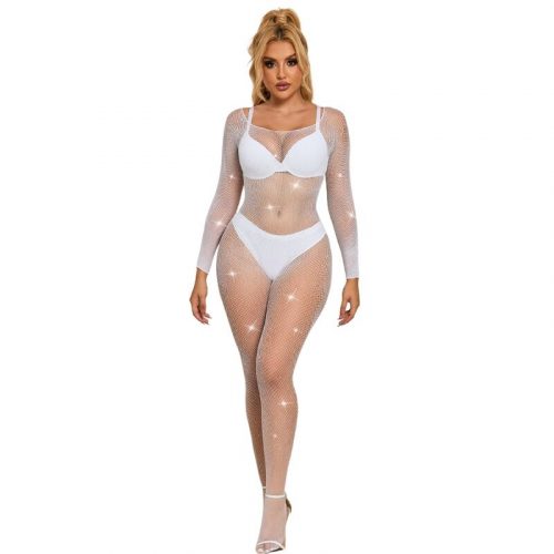 img_185329_66321175f7b2282529eafcdf34a86c55_1.jpg SUBBLIME - 952396 BODYSTOCKING DE REJILLA CON DIAMANTES MANGA LARGA BLANCO TALLA ÚNICA
