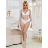 img_185332_d6bce1228a1cd29bc819c1a998a6b218_1.jpg SUBBLIME - 952396 BODYSTOCKING DE REJILLA CON DIAMANTES MANGA LARGA BLANCO TALLA ÚNICA