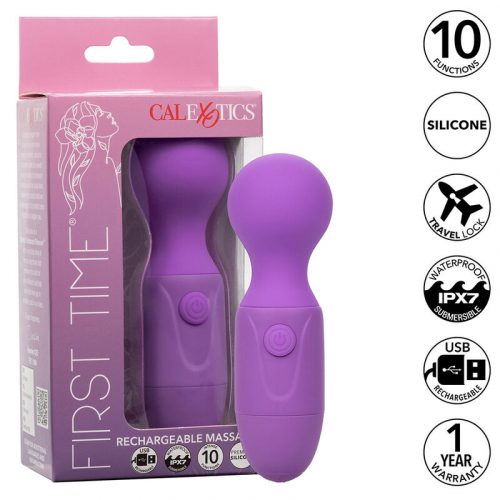 img_185568_7f3750015a4cdeba0f2ab4337df279a0_1.jpg CALEXOTICS - FIRST TIME MASAJEADOR RECARGABLE 10 VIBRACIONES VIOLETA