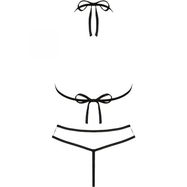 LIVCO CORSETTI FASHION - JIMENA LC 20216 BRA + THONG BLACK ONE SIZE