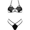 LIVCO CORSETTI FASHION - JIMENA LC 20216 BRA + THONG BLACK ONE SIZE