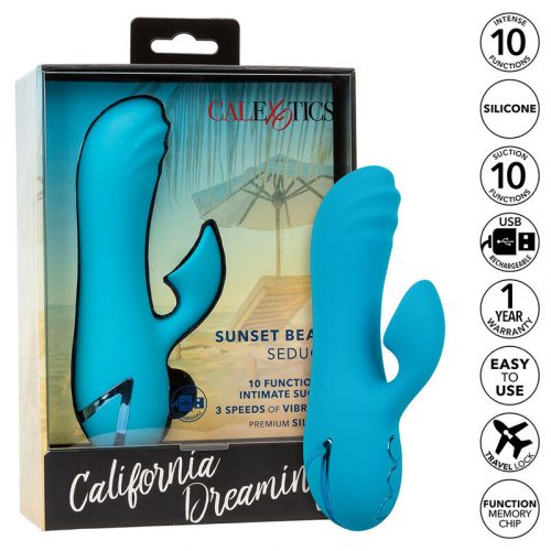 img_186012_25ff1c55599f77cbd539de8ea0fac4bc_1.jpg CALEXOTICS - SUNSET BEACH SEDUCER VIBRADOR Y ESTIMULADOR 10 FUNCIONES AZUL
