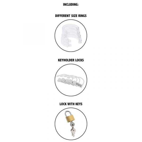 img_186286_35e2f2d7d475c945cb151eea9f028f0d_1.jpg HIDDEN DESIRE - EXTREME JAULA DE CASTIDAD ACRÍLICA AJUSTABLE TRANSPARENTE