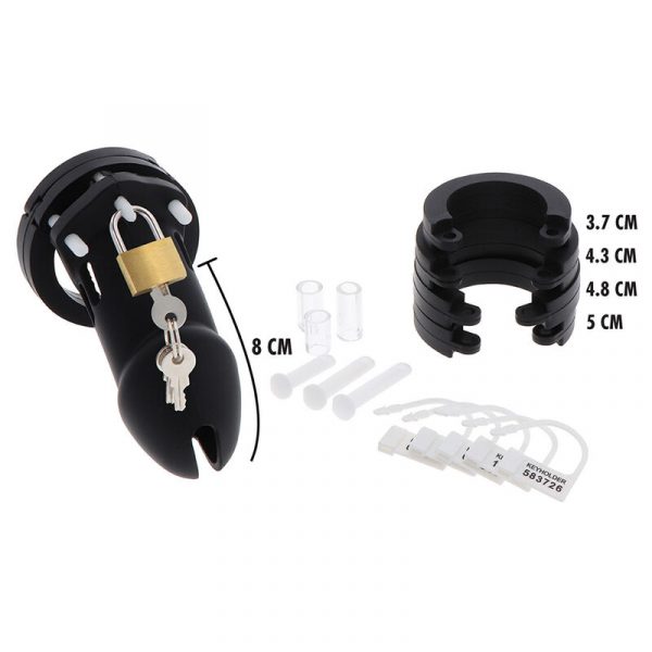 img_186300_90076e4fa43ad5047f859adb3c7fa123_1.jpg HIDDEN DESIRE - EXTREME JAULA DE CASTIDAD SILICONA TALLA L NEGRO