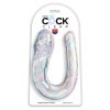 img_186472_72129264004de8015eb253e367cb3d27_1.jpg KING COCK - DOUBLE TROUBLE DILDO DOBLE 44 CM TRANSPARENTE