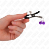 img_186594_7c4c062682f16293e3221b7a431230c3_1.png KINK - PINZAS PARA PEZONES CON DOBLE CAMPANILLA VIOLETA 6 CM