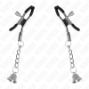 img_186595_0a14e8699ea5bc6cded036856e461411_1.png KINK - PINZAS PARA PEZONES CON COLGANTE DE CAMPANA PLATEADO 6 CM