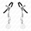 img_186615_18a07ac7ab43aa2e822c982fa32ebcfd_1.png KINK - PINZAS PARA PEZONES PLATEADAS CON COLGANTE DE VIDRIO 6 CM
