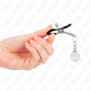 img_186618_0a8e6445bc84a6c2b24c451f6838c78e_1.png KINK - PINZAS PARA PEZONES PLATEADAS CON COLGANTE DE VIDRIO 6 CM