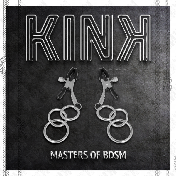 img_186624_f0e603d8e9b691375fcfab96b3fc48d6_1.png KINK - PINZAS PARA PEZONES CON 3 AROS 6 CM