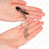 img_186627_ef0aa14499fbba6c240d6a190bb87d4e_1.png KINK - PINZAS PARA PEZONES CON ARO Y PEQUEÑAS CADENAS PLATEADO 6 CM