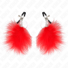 img_186639_3cc4eea08685ae6f778b0551c3f2c697_1.png KINK - PINZAS PARA PEZONES CON PLUMA ROJO 7 CM