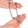 img_186655_1409bc9c1b4c9feeeccd21a64d3f14a5_1.png KINK - PINZAS PARA PEZONES CON CADENA DE PÚAS 30 CM