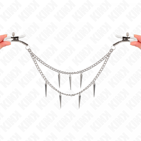 img_186656_f4a27154dc3697c5c9c84be7478d2515_1.png KINK - PINZAS PARA PEZONES CON CADENA DE PÚAS 30 CM