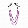 img_186678_f486a276defd3ec8360a13b4e9aeaffb_1.png KINK - PINZAS PARA PEZONES CON TRIPLE CADENA VIOLETA 20/23/28 CM