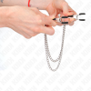 img_186683_3a498e75818f59f2806401c3342997e2_1.png KINK - PINZAS PARA PEZONES CON DOBLE CADENA GRUESA PLATEADO 20/23 CM