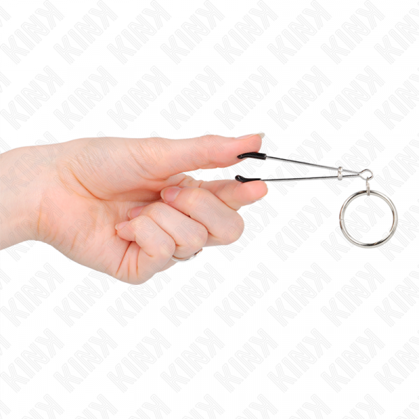 img_186689_a139bae4a322801b0ef97e898f66dc38_1.png KINK - PINZAS PARA PEZONES FINA CON ARO PLATEADO 7 CM
