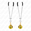 img_186699_ef4e313977f3d5ea64371b116a13ded4_1.png KINK - PINZAS PARA PEZONES FINA CON CASCABEL DORADO 7 CM