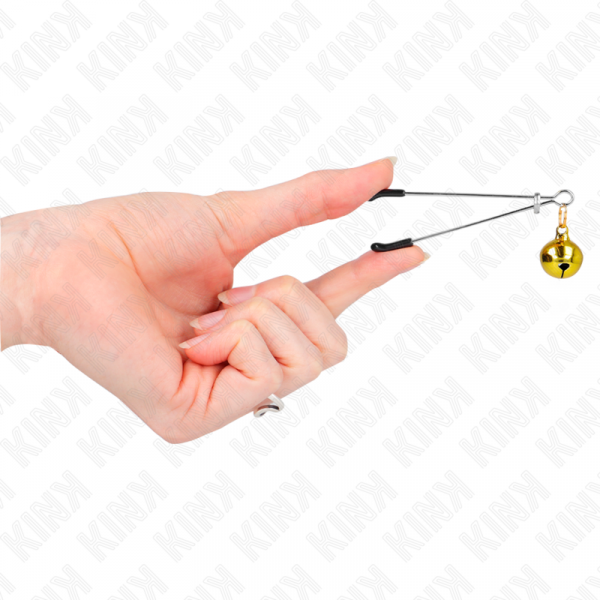 img_186703_a3797384fe9abb70adc523444153783d_1.png KINK - PINZAS PARA PEZONES FINA CON CASCABEL DORADO 7 CM