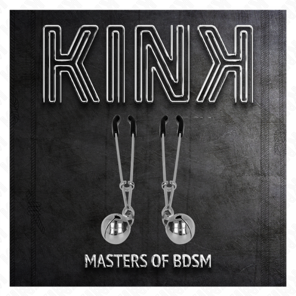 img_186709_3970b9c306e50ee155f6c6212ca20438_1.png KINK - PINZAS PARA PEZONES FINA CON CASCABEL PLATEADO 7 CM