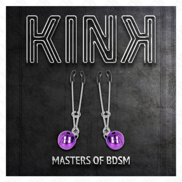 img_186711_45d59fe140e1bbd009199126240986f6_1.png KINK - PINZAS PARA PEZONES FINA CON CASCABEL VIOLETA 7 CM