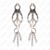 KINK - PINZAS PARA PEZONES ESTILO JAPONÉS CON CADENAS PLATEADO