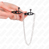 img_186757_0a88853e9d8ab4ac0783c26f8ffa4aba_1.png KINK - PINZAS PARA PEZONES PLANAS NEGRO CON CADENA PLATEADO 30 CM