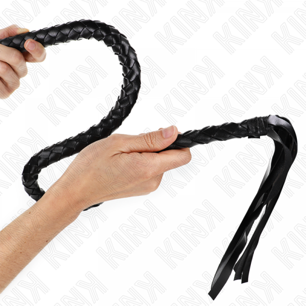 img_187276_4b6bff4bac7240753e70eb98f71c7352_1.png KINK - LÁTIGO DE SERPIENTE CON ANILLO DE MANO NEGRO 65 CM