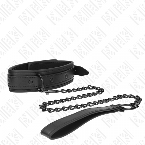 img_187294_48473b4b492217a3c82eeb61bc0b48f0_1.png KINK - COLLAR CON CORREA 78 CM BONDAGE DE NEOPRENO MODELO 2 AJUSTABLE 37.5 X 49.5 CM