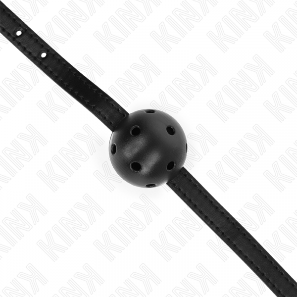 img_187319_4f9bbff27e119164e487c913fb026947_1.png KINK - MORDAZA DE BOLA 4.5 CM TRANSPIRABLE SIMPLICITY NEGRO 62 x 1.5 CM