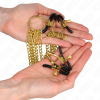 img_187354_85a55dbcecabb617857140448b888f45_1.png KINK - PINZAS PARA PEZONES Y CLÍTORIS 4 ENGANCHES AJUSTABLE DORADO